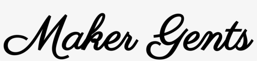 Maker Gents Logo Black - Calligraphy, transparent png #7754827