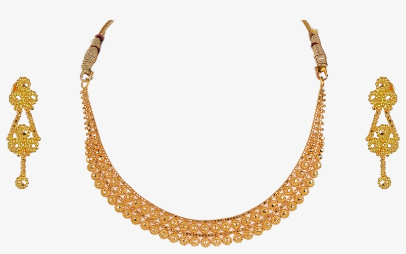 Gorgeous Gold In Classy Design - Latest Gold Necklace Design, transparent png #7755141