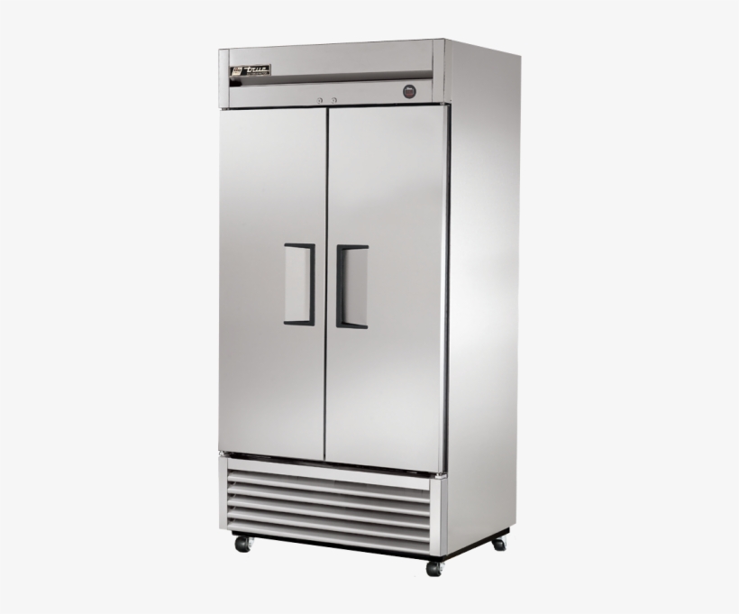 True T35 Double Door Upright Fridge - Fridge Freezer Food Truck, transparent png #7755418