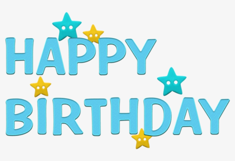 Free Png Download Happy Birthday Transparent Blue Png - Happy Birthday Clip Art Blue, transparent png #7755985