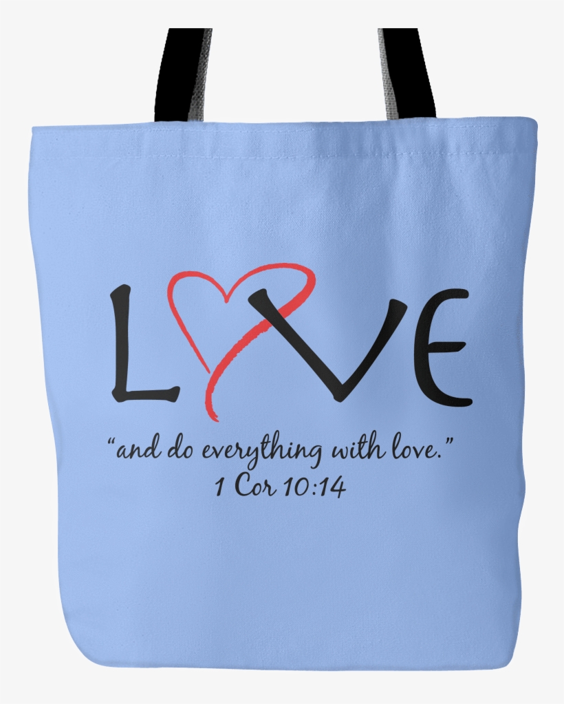 "love" Design - Blessed Attire - Tote Bag, transparent png #7756424