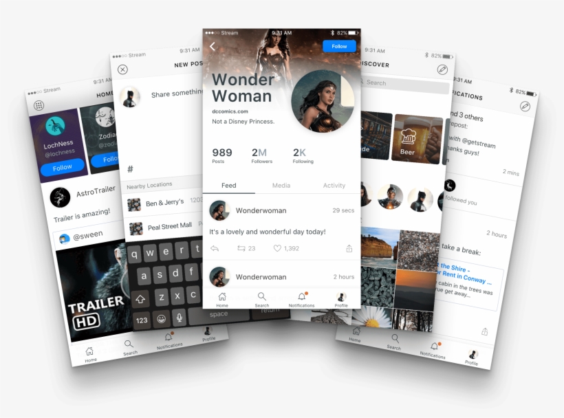 Free Mobile Social Network & Social Media Ui Kit - Social Media Post Ui, transparent png #7756509