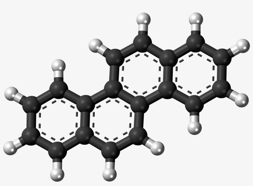 Chrysene Molecule Ball - Molecule, transparent png #7756798
