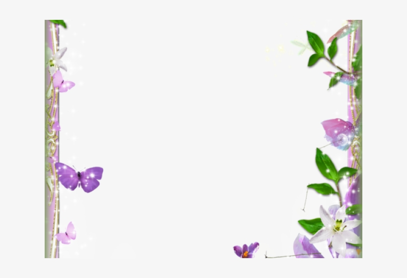 Page Border Designs Flowers - Page Border Designs For Projects, transparent png #7756904