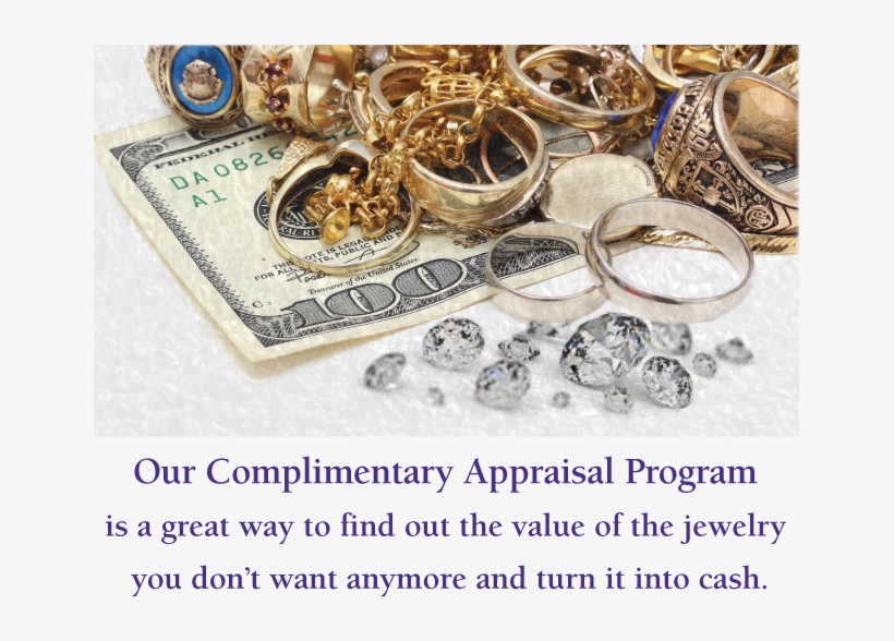 Cash For Gold, Sterling Silver Holloware, And Diamonds - Cash, transparent png #7757046