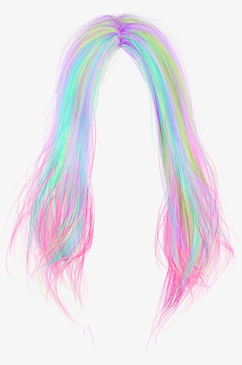 Colours Hair Png Png Picsart Edits Hair - Lace Wig - Free Transparent PNG  Download - PNGkey
