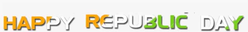India Flag Color Effect Imge Republic Day Text Png - Orange, transparent png #7757856