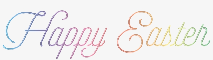 Happy Easter Text - Happy Easter Text Transparent, transparent png #7758325