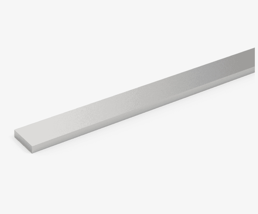 A Piece Of Stainless Steel Flat Wire On Gray Background - 16mm X 10mm Trunking, transparent png #7758959
