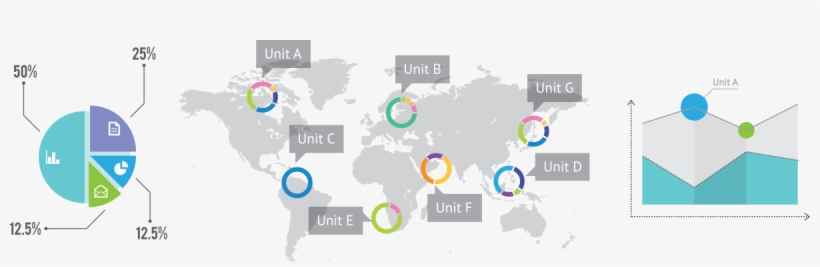 Business Productivity Applications By C4 Tech And Design - World Map, transparent png #7760104