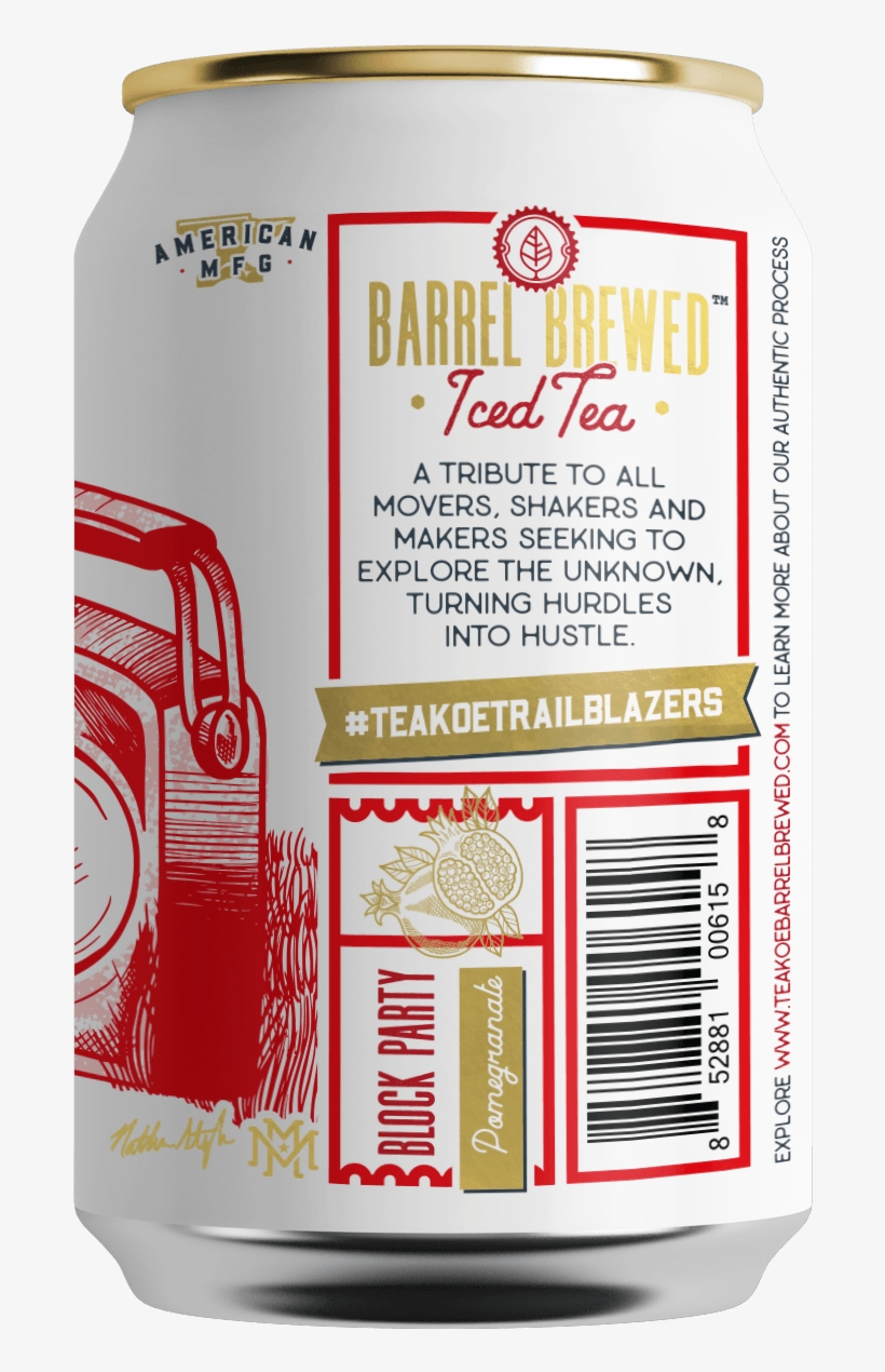 Block Party Pomegranate • Teakoe - Caffeinated Drink, transparent png #7760248