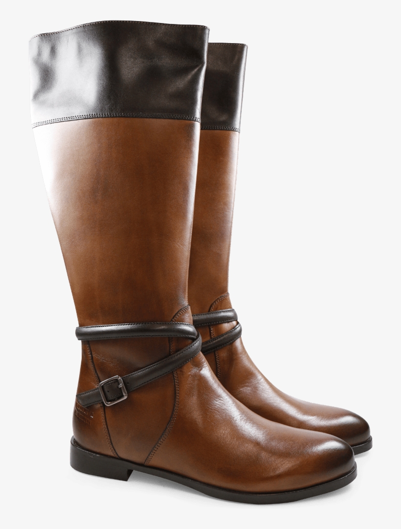 Boots Lucy 10 Brilliant Tan Dark Brown Hrs - Riding Boot, transparent png #7760636