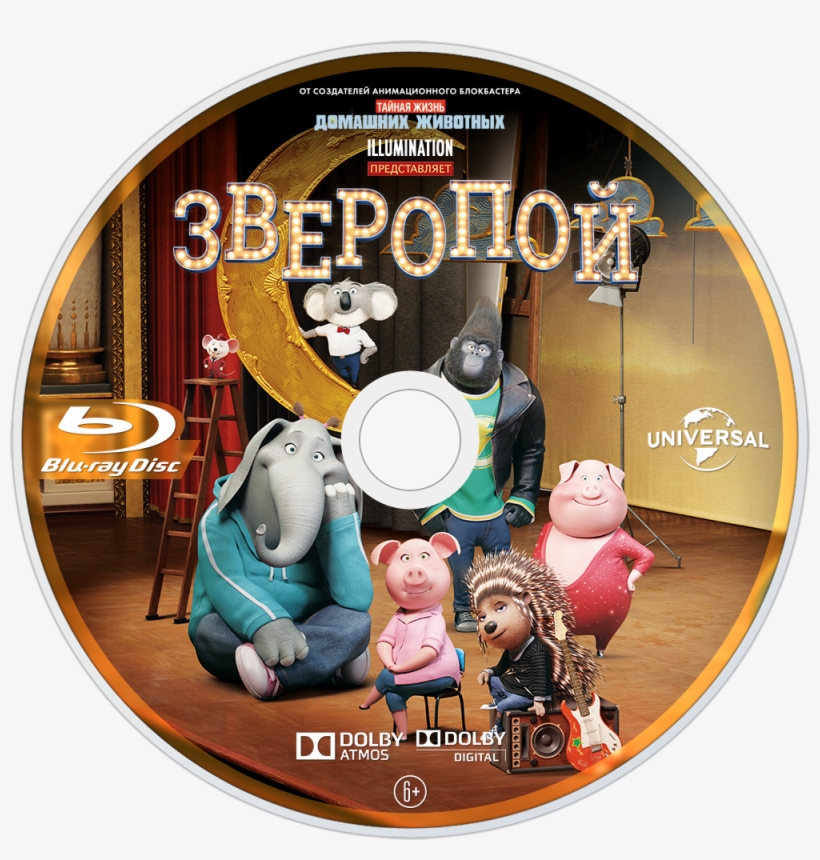 Sing Bluray Disc Image - Sing Blu Ray Disc, transparent png #7761002