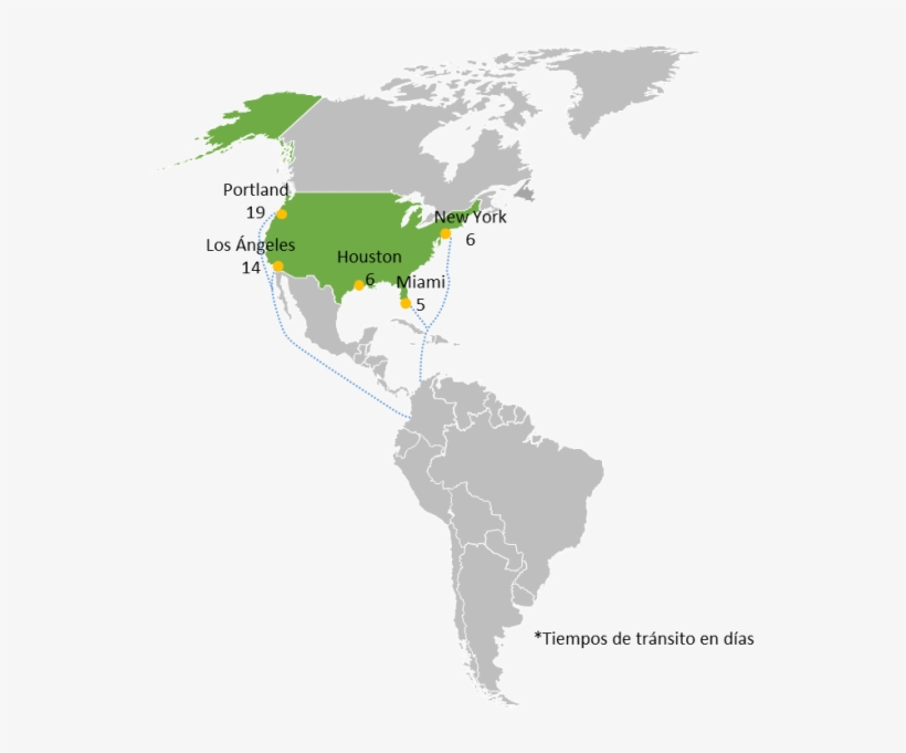 Estados Unidos Posee Una Infraestructura Portuaria - India To New Zealand Map, transparent png #7761404