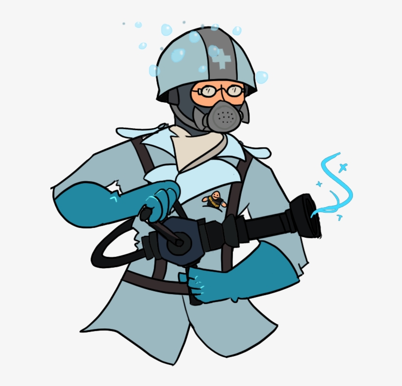 Follow Me On Twitter Medic Loadout Commission - Cartoon, transparent png #7762221
