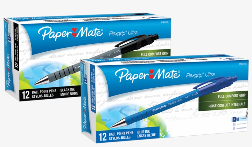 Product Image - Papermate Flexgrip Ultra Ballpoint Pen, transparent png #7762787