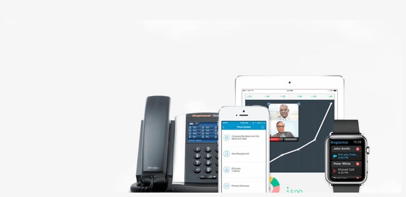 Ringcentral Cloud Pbx - Feature Phone, transparent png #7762857