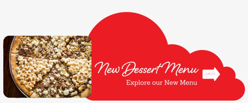 New Menu Button - Chocolate Pizza, transparent png #7762946