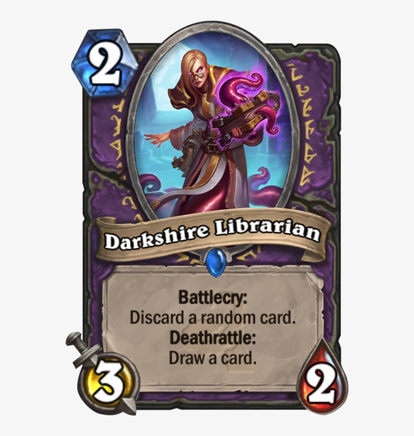 Darkshire Librarian - Void Analyst Hearthstone, transparent png #7763188