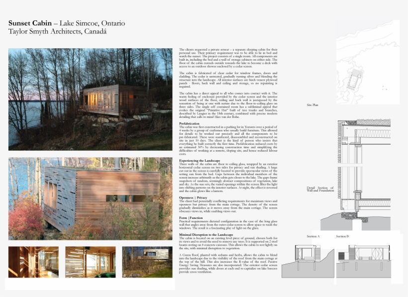 Sunset Cabin By Taylor Smyth Architects - Sunset Cabin Taylor Smyth Architects, transparent png #7763853