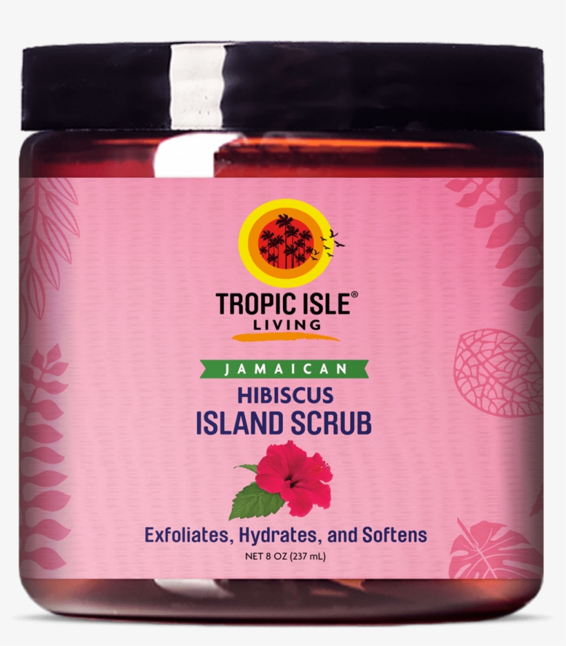 Jamaican Hibiscus Island Scrub - Tropic Isle Living Jamaican Black Castor Oil Protein, transparent png #7764197