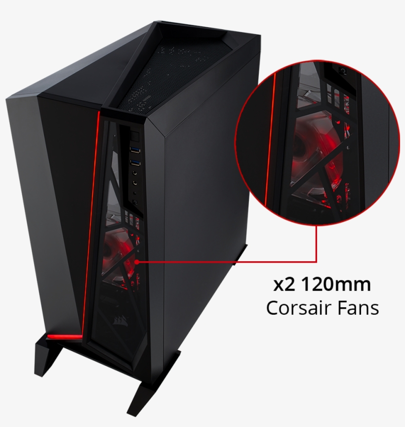 Fans - Corsair Carbide Spec Omega Noir, transparent png #7764407