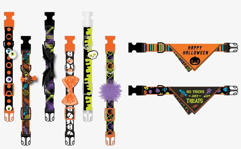 I Designed These Halloween Collars For Petsmart - Graphic Design, transparent png #7764457