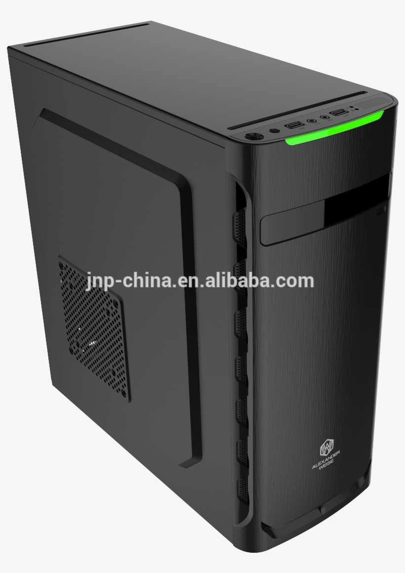 Secc Steel Abs Plastic Desktop Micro Atx Mid Tower - Silentiumpc Gladius M40 Pure Black, transparent png #7764639