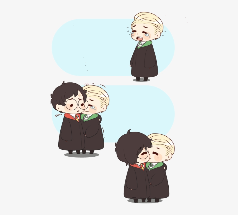 Harry Potter Inspiration › - Fanart Harry Potter And Draco Malfoy, transparent png #7765006