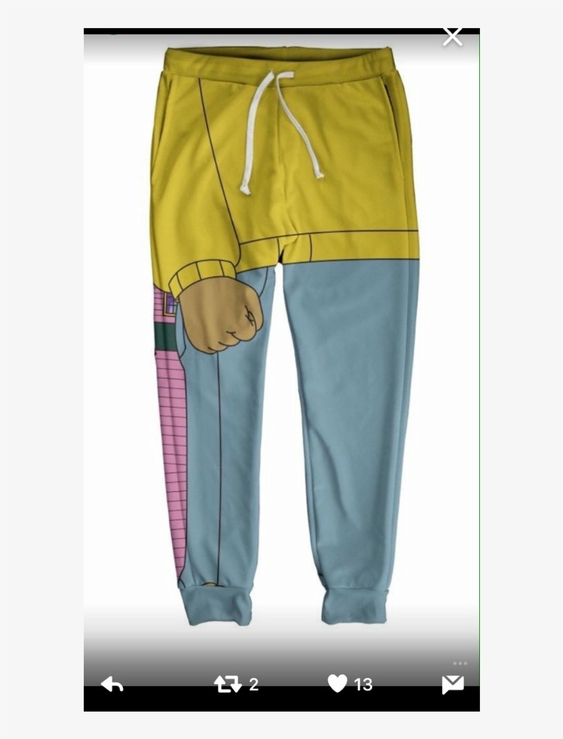 "arthur" Fist Meme Sweatpants On The Hunt - Arthur Fist Sweatpants, transparent png #7765037