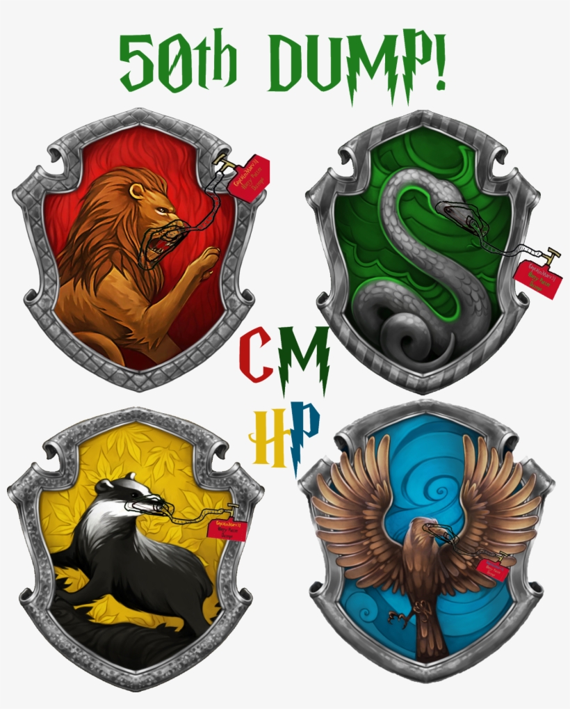 Copy Link - Hogwarts Houses Symbols, transparent png #7765431