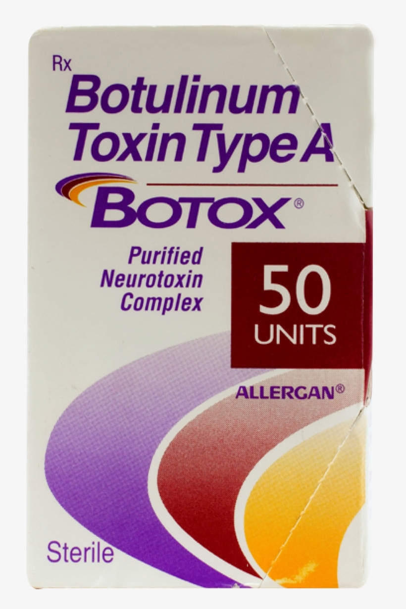Botox 50mg Injection - Allergan, Inc., transparent png #7766624