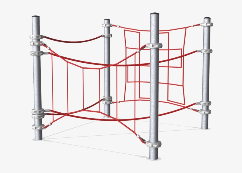 Combination Of Small Amusement Net Elements With Steel - Fence, transparent png #7767329