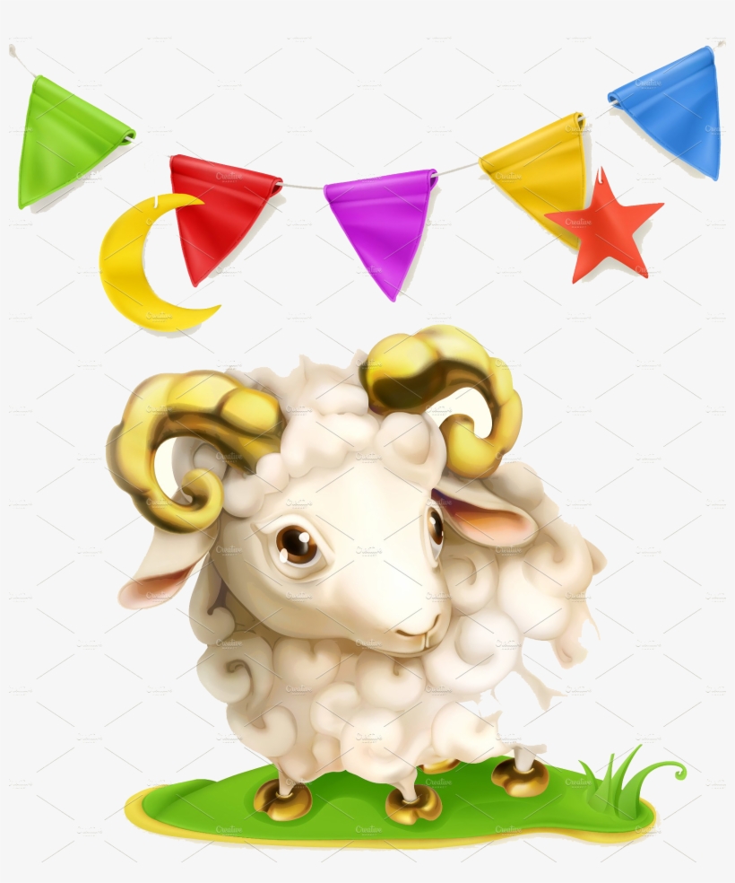 Eid Al-adha - Eid Mubarak Goat, transparent png #7767604