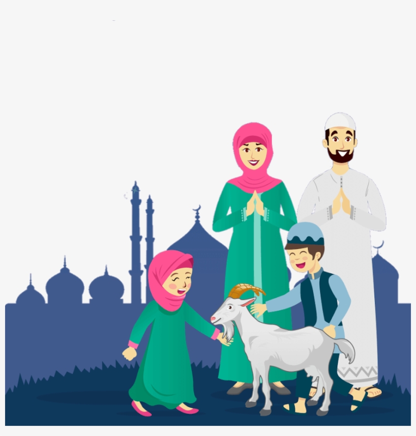 Eid Mubarak To You And Your Family - Eid Ul Adha Eid Mubarak, transparent png #7767662