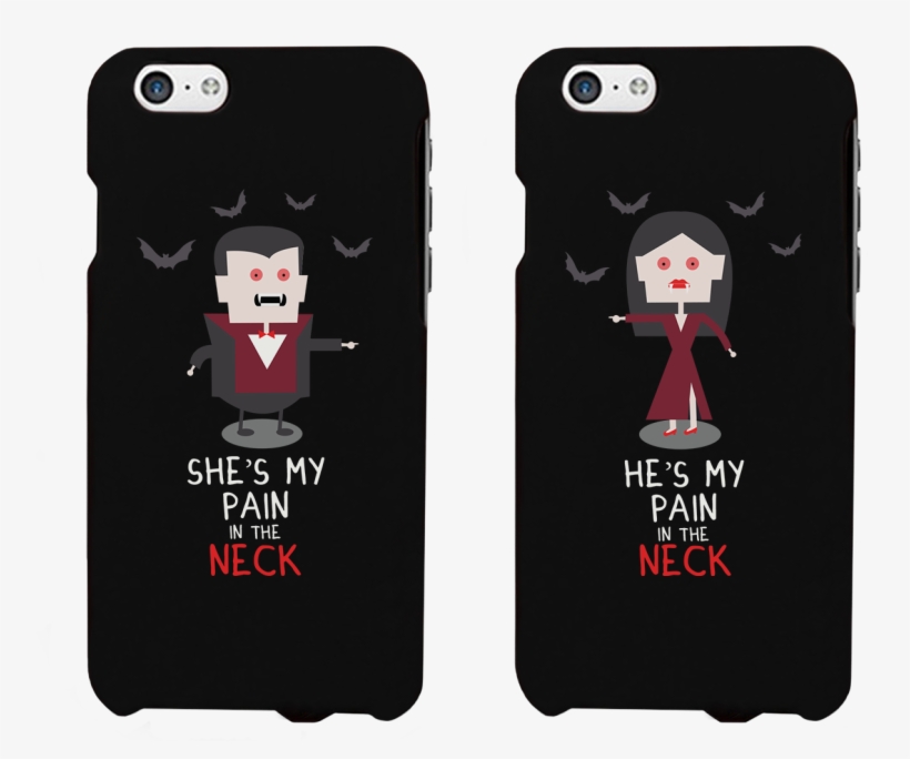 Pain In The Neck Vampire Couple - Cute Best Friend Phone Cases, transparent png #7768618