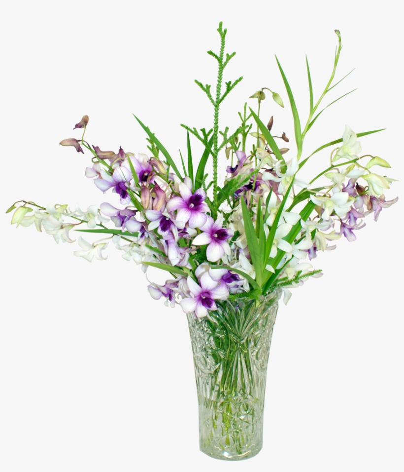 Vector Royalty Free Stock Bouquet Transparent Purple - Tropical Plant Arrangement Png, transparent png #7768769