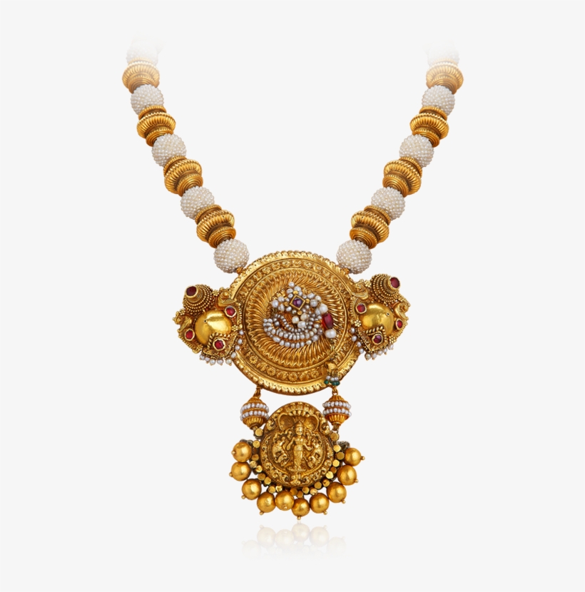 1 - Jaipur Antique Gold Jewellery Gold, transparent png #7768904