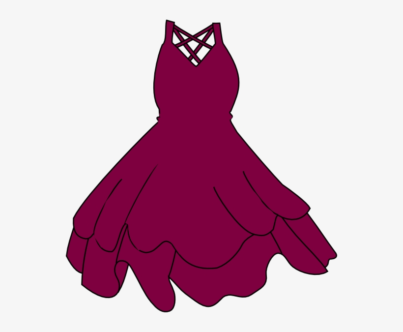 Purple Dress Clipart, transparent png #7770184