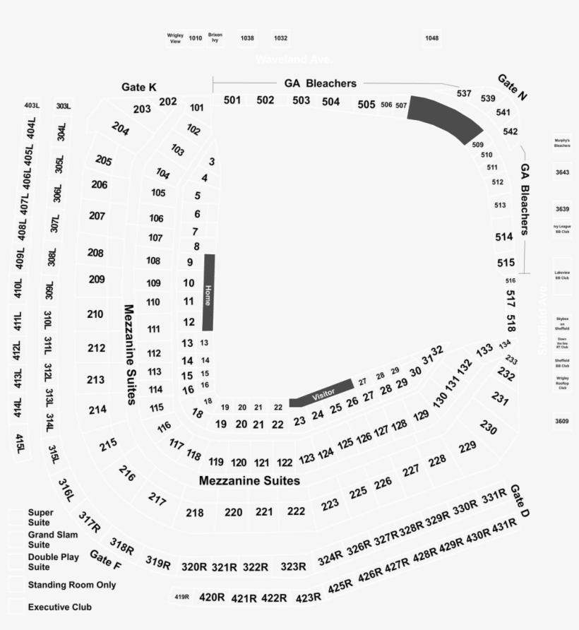 Louis Cardinals At Chicago Cubs Tickets - Diagram, transparent png #7770262