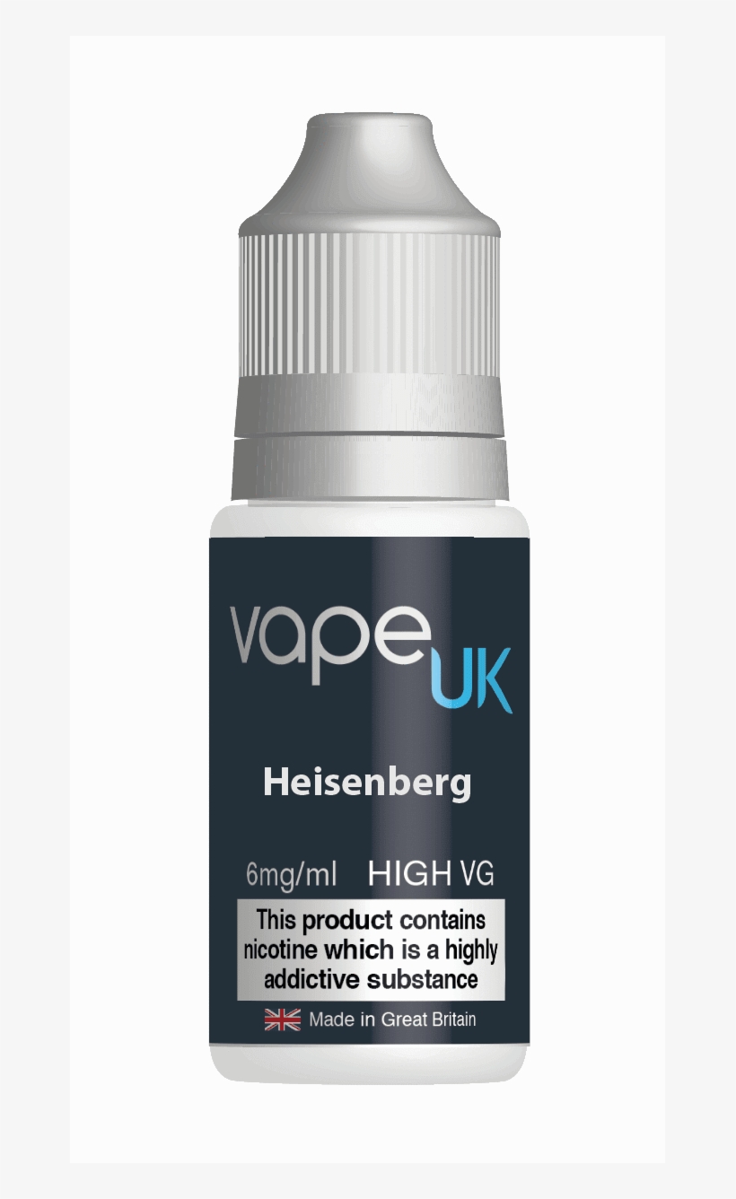 Vape Uk Heisenberg High Vg E-liquid - Cosmetics, transparent png #7770411