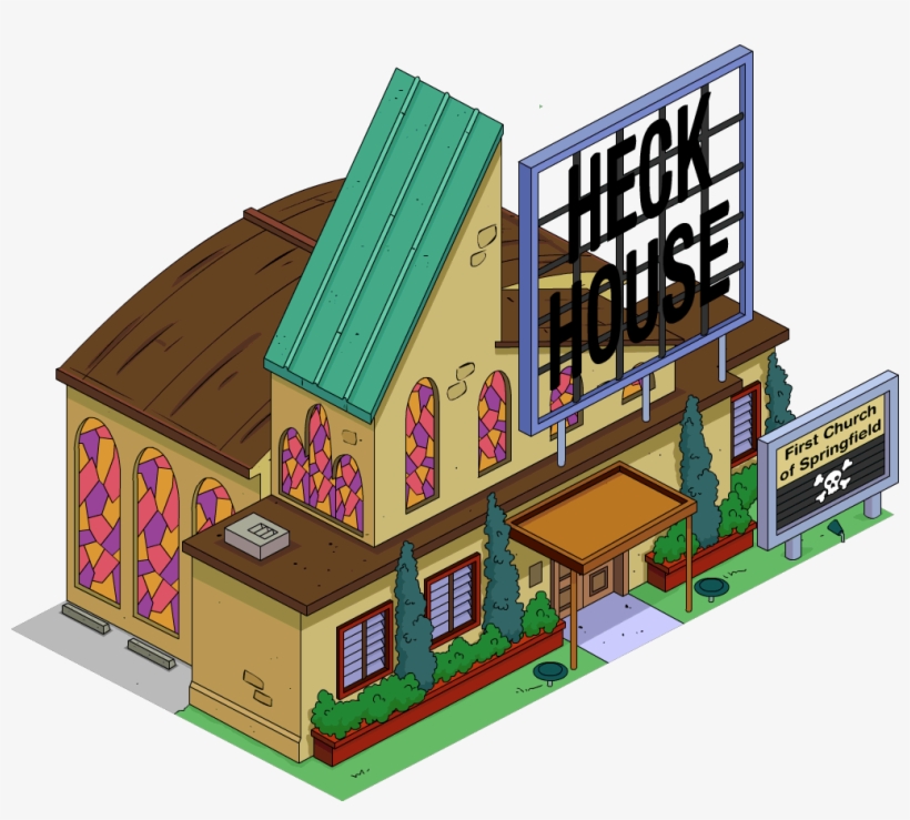 Heck House Tapped Out - Simpsons Reverend Lovejoy Family, transparent png #7770705