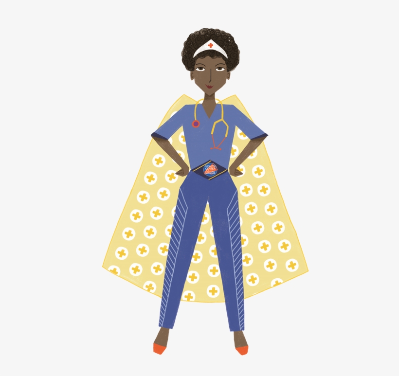 Female Hero Png - National Health Center Week 2018, transparent png #7770712