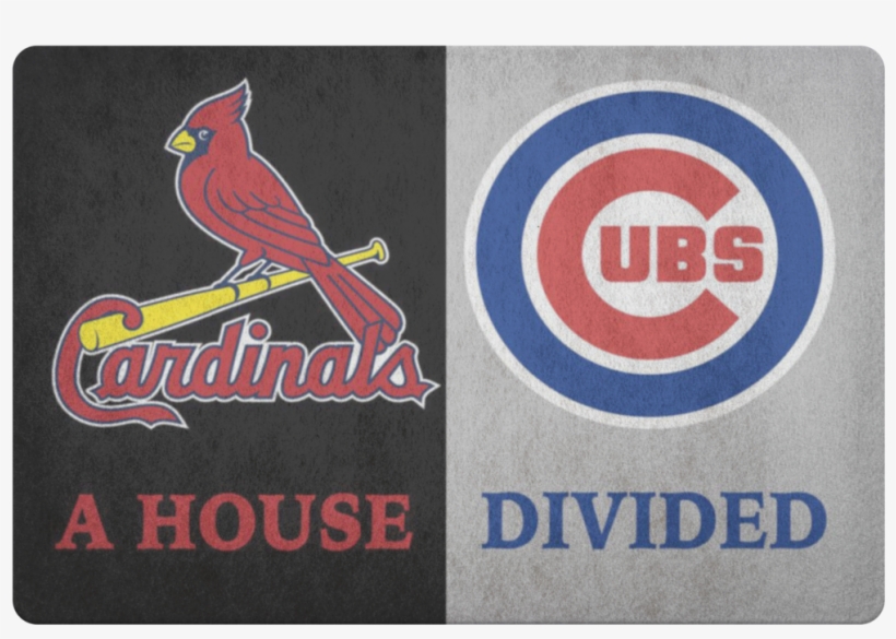 St Louis Cardinals Chicago Cubs House Divided Custom - Chicago Cubs, transparent png #7770913