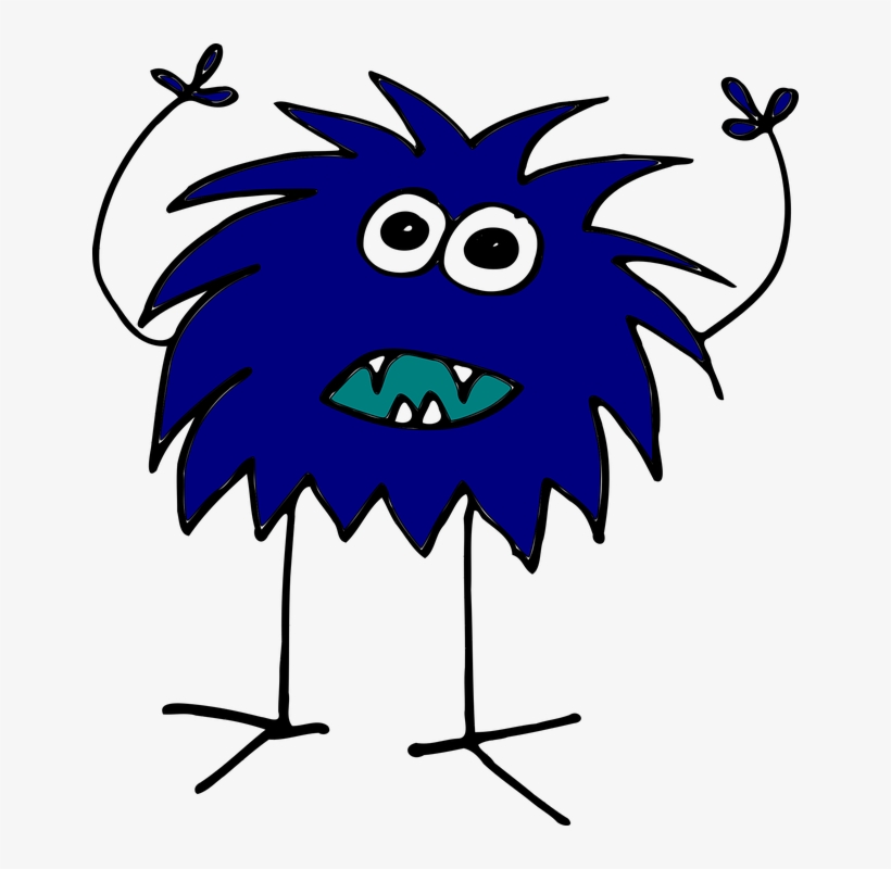 Monster Print Science Free Vector Graphic On - Clip Art Grüne Monster, transparent png #7771200