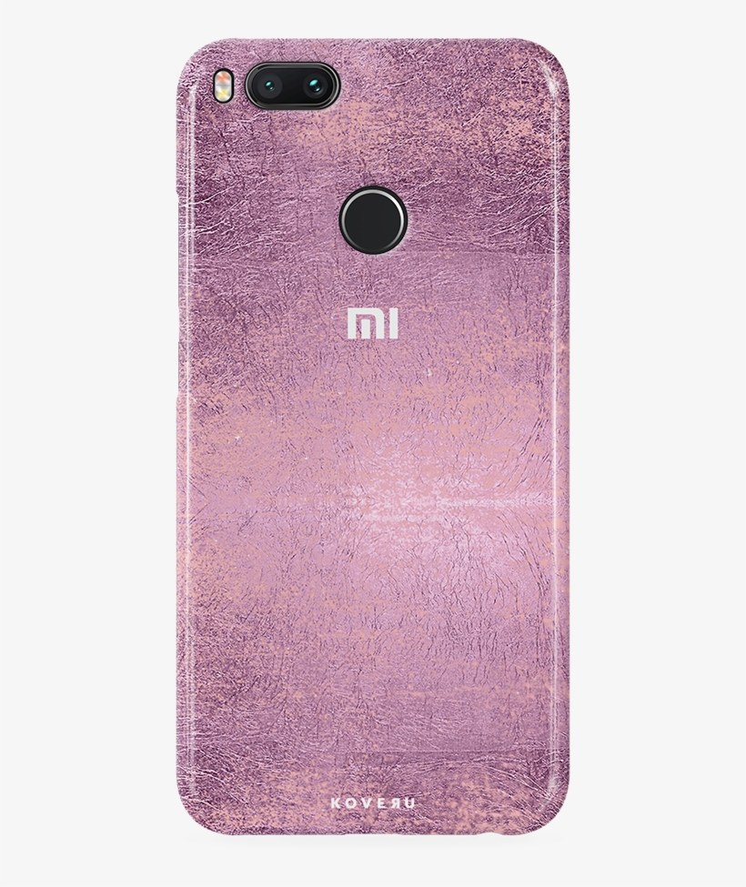 Mauve Marble Texture Cover Case For Redmi Mi A1, transparent png #7771348
