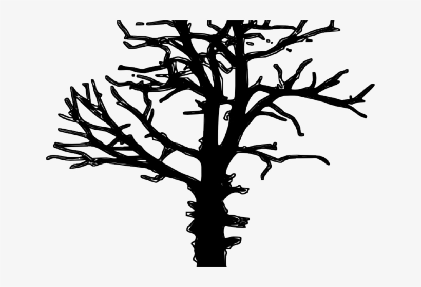 Drawn Dead Tree Leafless - Free Dead Tree Vector, transparent png #7771917