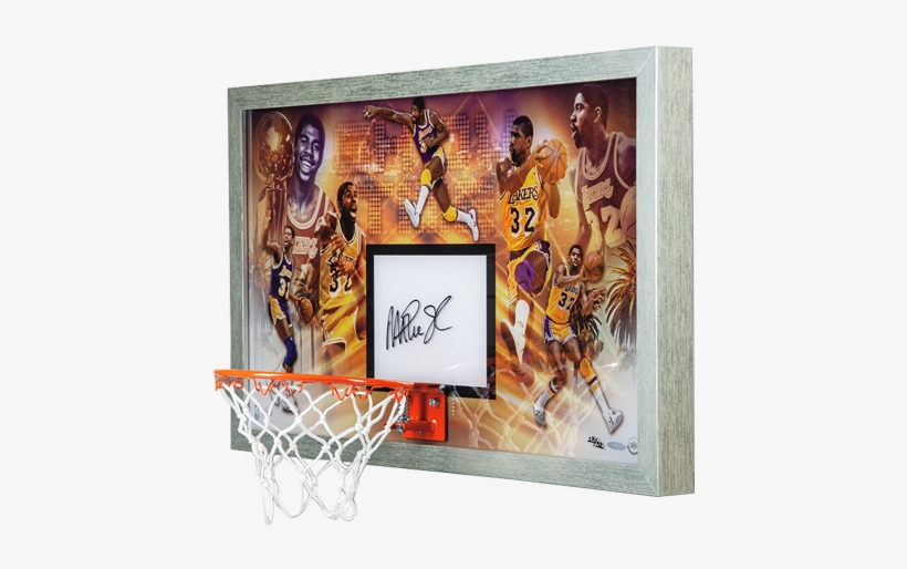 Los Angeles Lakers Magic Johnson Champion Backboard - Picture Frame, transparent png #7772095