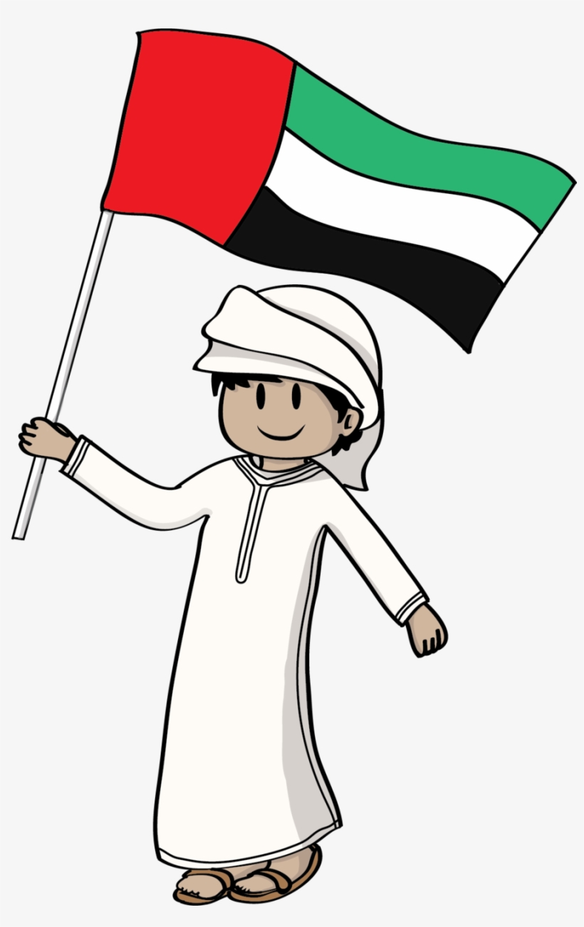 Click On The Links Below To Learn About The United - Boy With Uae Flag, transparent png #7772519