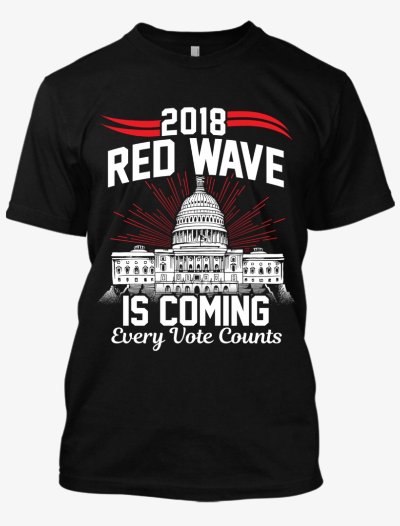 Red Wave Is Coming T-shirt - Soccer Mom Tee Shirts, transparent png #7772804